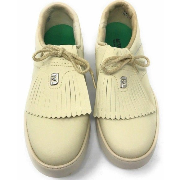 FootJoy Shoes - Vintage FOOTJOY Ultra-Joys Beige Leather Golf Shoes - Women's 7.5  - USA